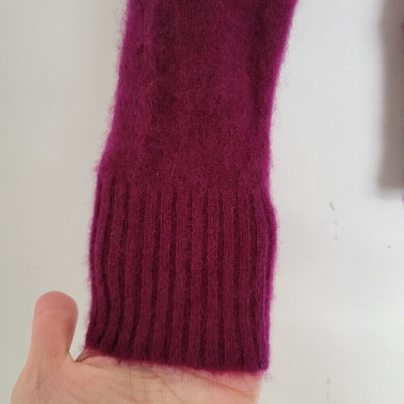 Cashmere Addiction 100% Cashmere Purple Turtleneck Pullover Cozy Sweater Small - Picture 4 of 10